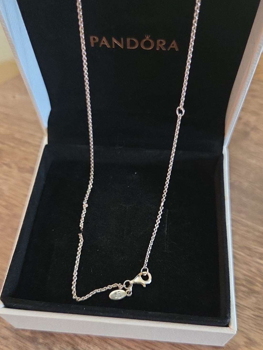 Pandora Silver Chain Necklace with Lobster Clasp - Silver